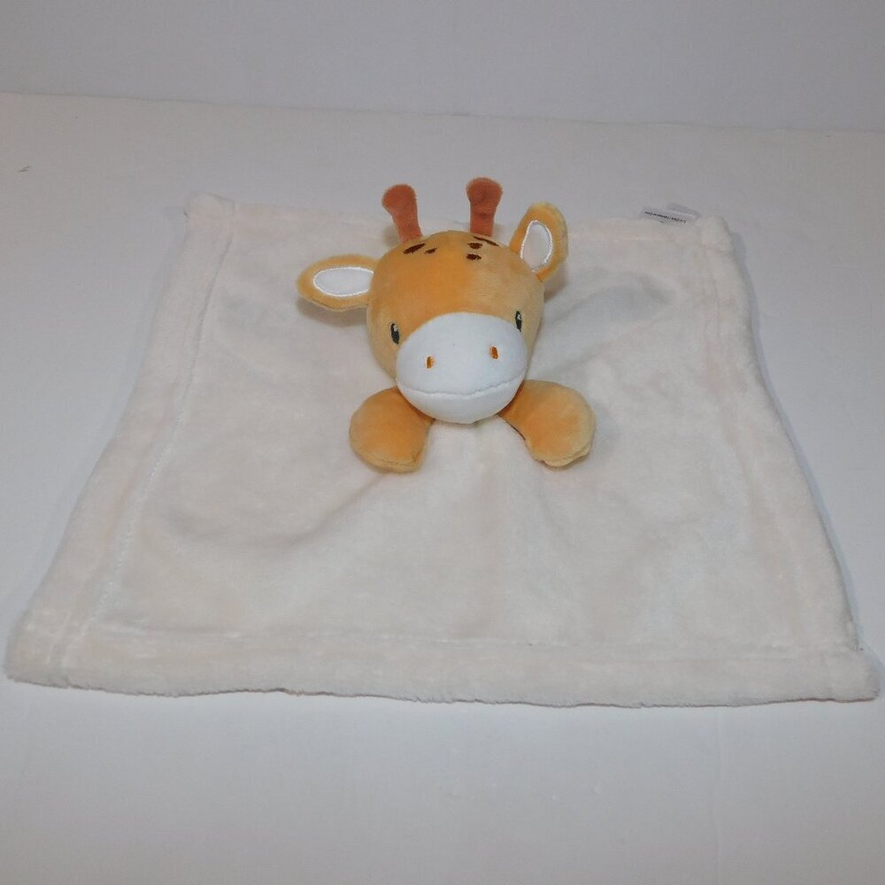 Nemcor Babys First Cream Giraffe Security Blanket Plush  Baby lovey Nunu Soother
